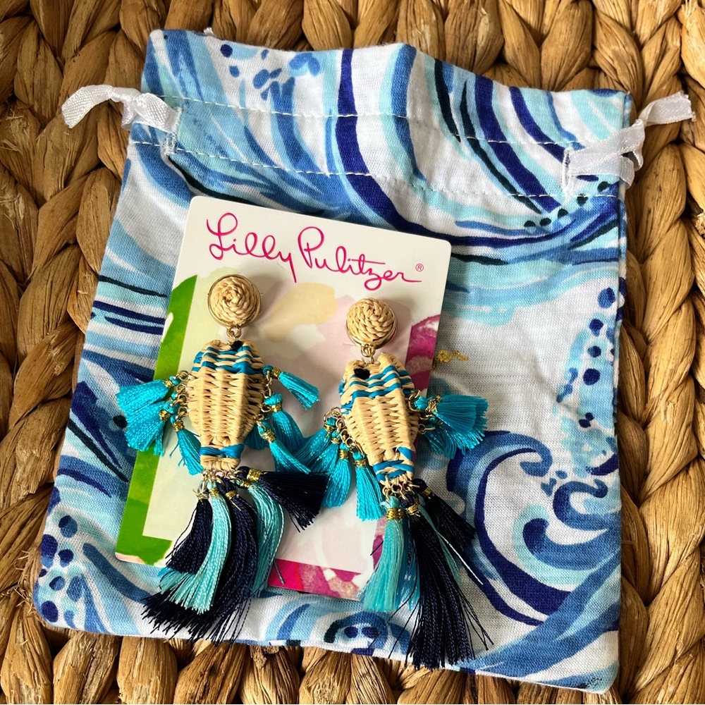 -Lilly Pulitzer Fish Earrings